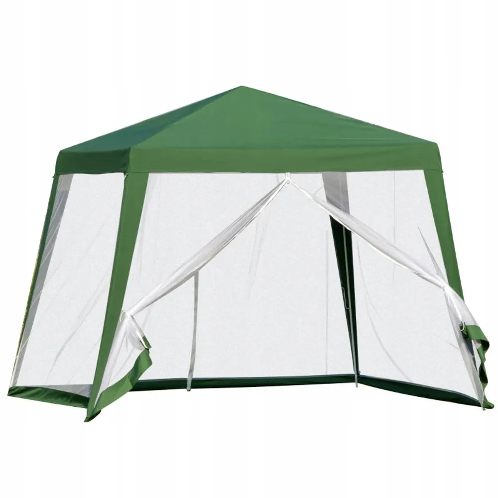 Sodo paviljonas Holla Garden 3x3 m su tinkleliu nuo uodų žalias