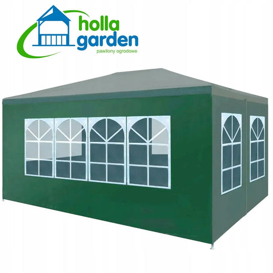 Sodo paviljonas prekybinė palapinė pavėsinė 3x4 m + 4 sienelės su langais