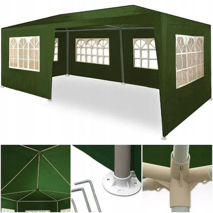 Sodo paviljonas prekybinė palapinė renginiams 3x6 m + 6 šoninės sienelės
