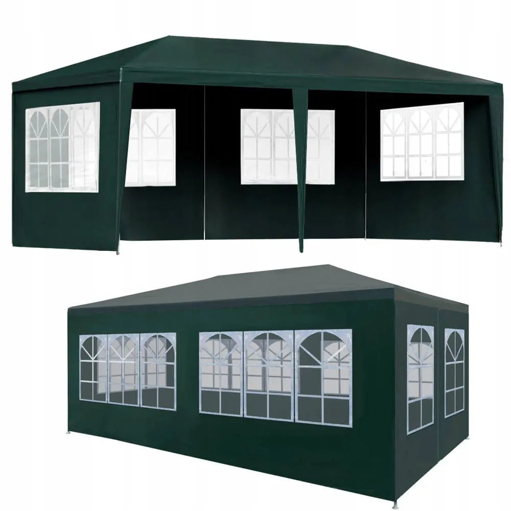 Sodo paviljonas prekybinė palapinė renginiams 3x6 m + 6 šoninės sienelės