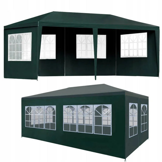 Sodo paviljonas prekybinė palapinė renginiams 3x6 m + 6 šoninės sienelės