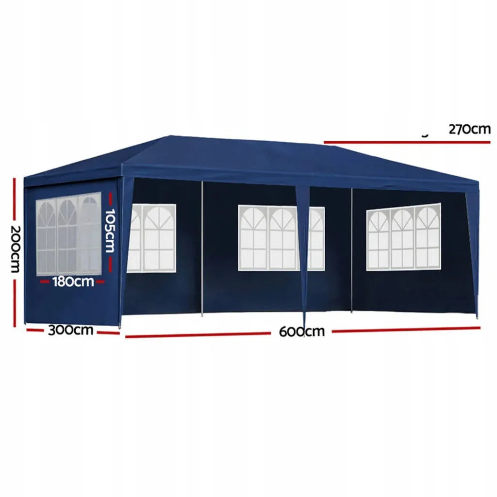 Sodo paviljonas prekybinė palapinė šventėms 3x6 m + 6 sienelės