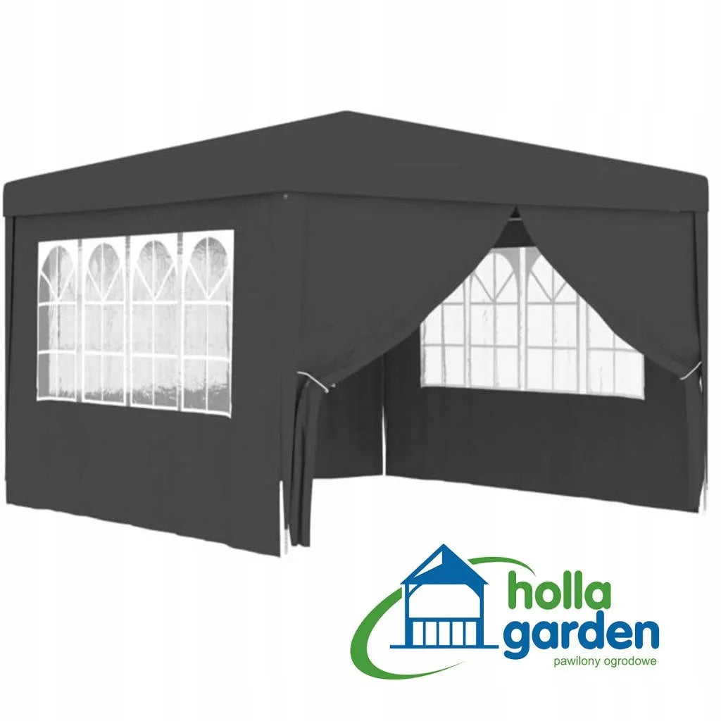 Sodo paviljonas prekybos palapinė altana 300 x 300 cm 4 sienelės langai užtrauktukas