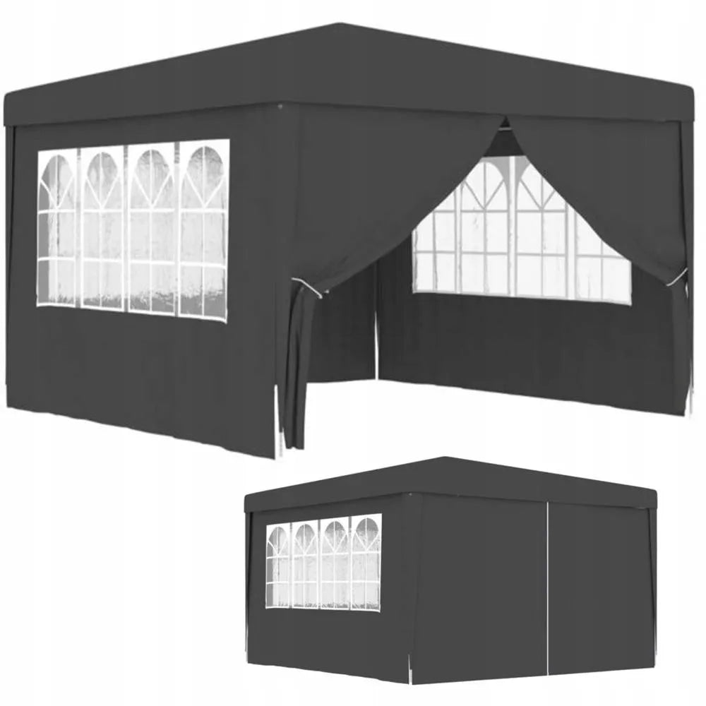 Sodo paviljonas prekybos palapinė altana 300 x 300 cm 4 sienelės langai užtrauktukas