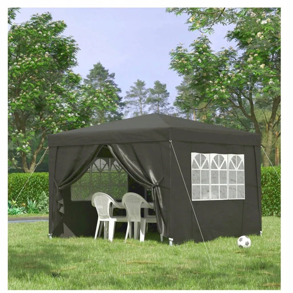 Sodo paviljonas prekybos palapinė altana 300 x 300 cm 4 sienelės langai užtrauktukas