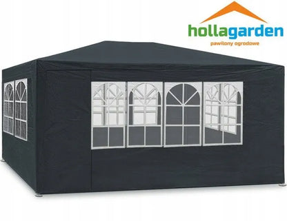 Sodo paviljono palapinė prekybai 3x4 m + 4 sienelės juoda