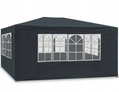 Sodo paviljono palapinė prekybai 3x4 m + 4 sienelės juoda