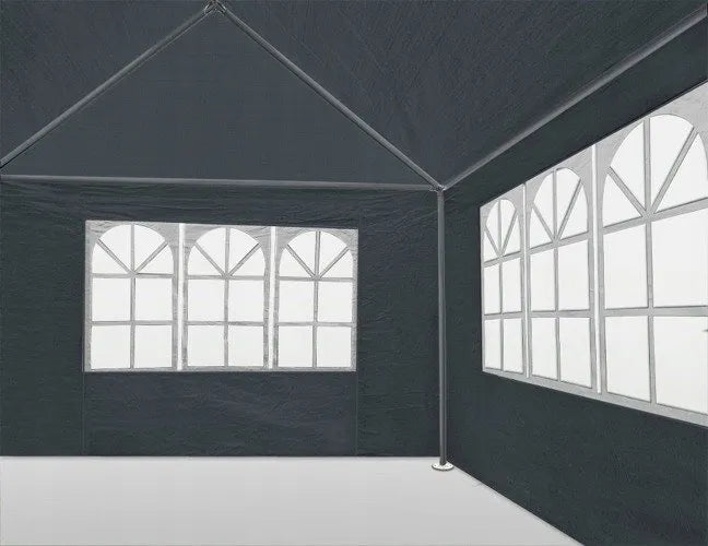 Sodo paviljono palapinė prekybai 3x4 m + 4 sienelės juoda