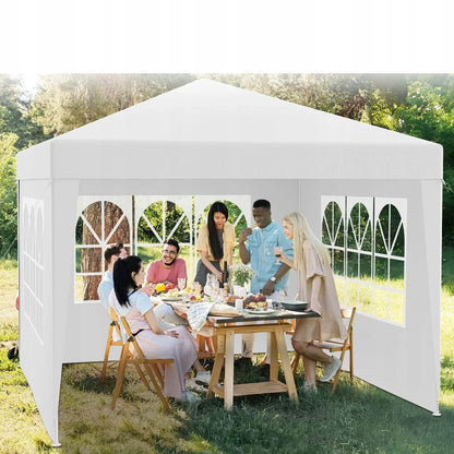 Sodo paviljono palapinė prekybinė altana 300 x 300 cm 4 sienelės langai užtrauktukas