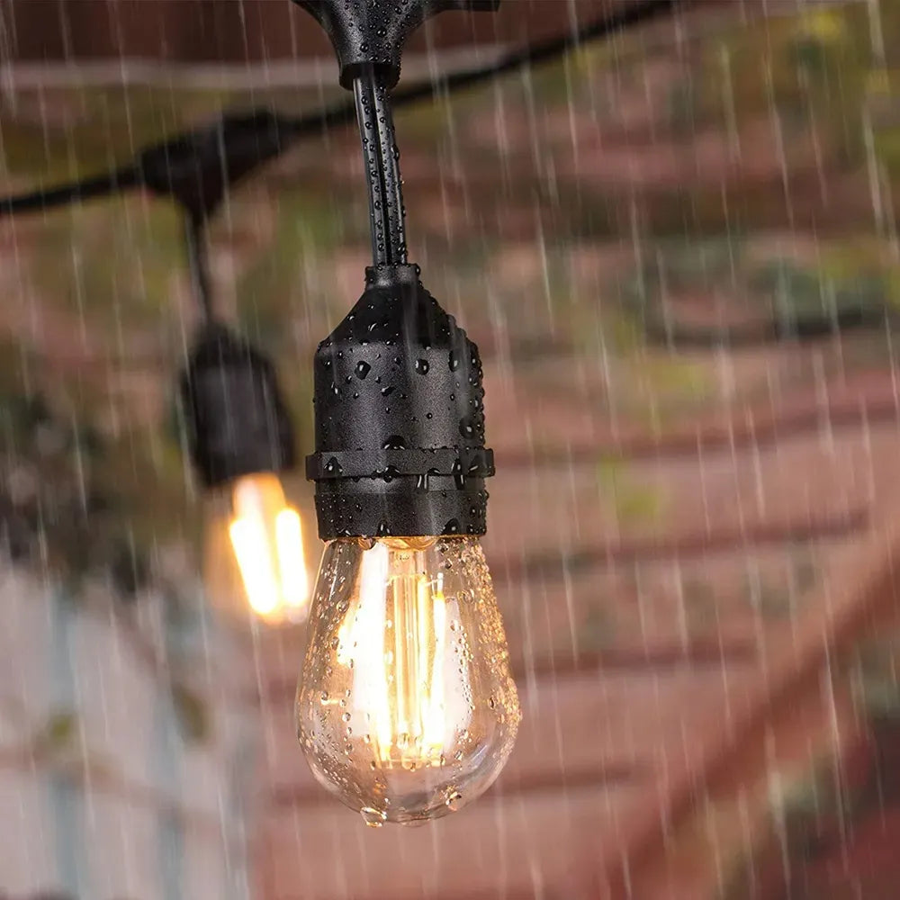 Sodo šviesos girlianda Masterled 10m 10x LED E27 vandeniui atsparus laidas