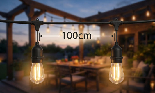 Sodo šviesų girlianda GALAXIA 10 lempučių LED balkonui 10m E27