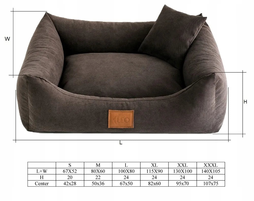 SOFA SUN šunų guolis, M dydis 80/60 cm, tamsiai rudas