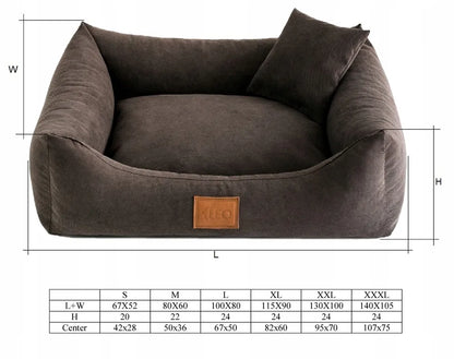 SOFA SUN šunų guolis, M dydis 80/60 cm, tamsiai rudas