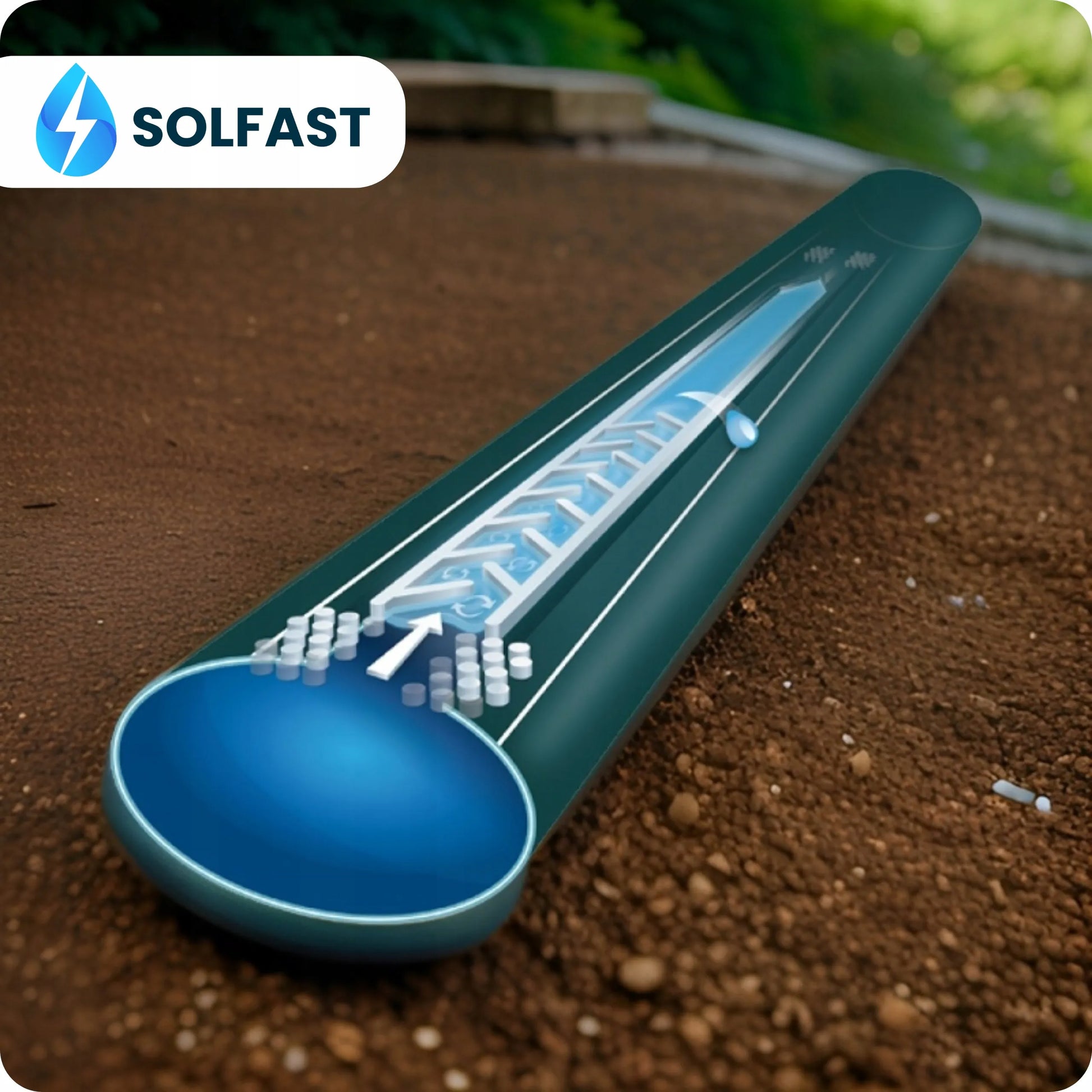SOLFAST laistymo juosta 10 cm, 100 m, lašelinio drėkinimo sistema