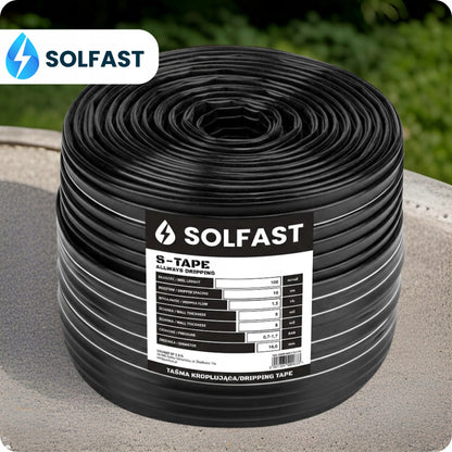 SOLFAST laistymo juosta 10 cm, 100 m, lašelinio drėkinimo sistema