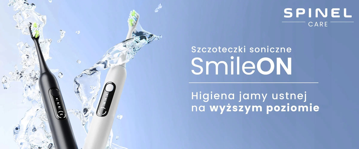 Sonicinis dantų šepetėlis SPINEL CARE SmileON, mėlynas, 3 režimai, kelioninis dėklas, 4 galvutės