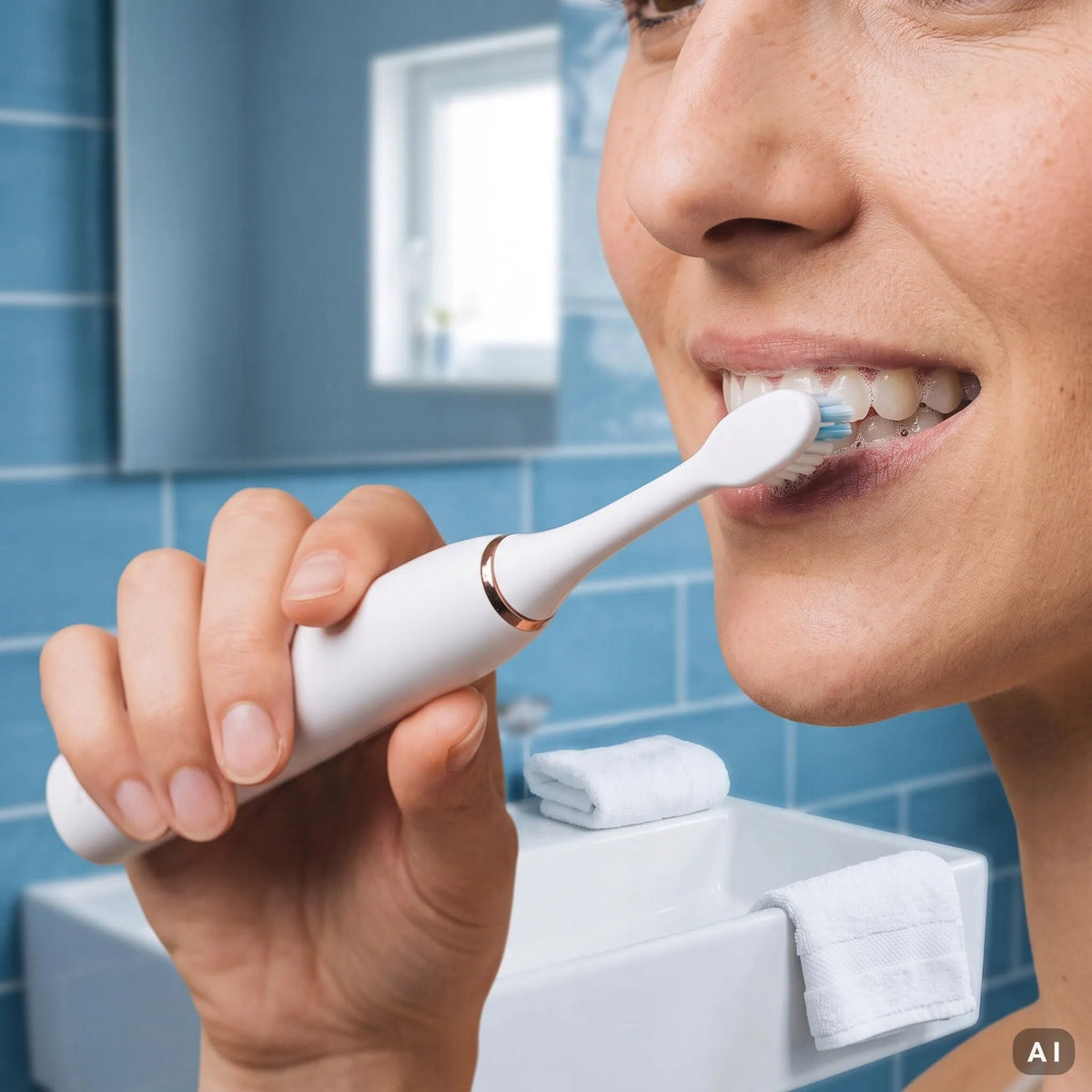 Soninis dantų šepetėlis „Oromed ORO-BRUSH White“, 5 režimai, dėklas, IPX7