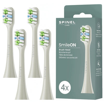 Soninis dantų šepetėlis „Spinel SmileON“ su 5 antgaliais ir dėklu – rinkinys