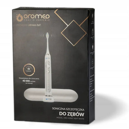 Soninis elektrinis dantų šepetėlis „Oromed ORO-NEXT IPX7“ su dėklu ir galvutėmis