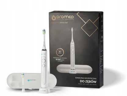 Soninis elektrinis dantų šepetėlis „Oromed ORO-NEXT IPX7“ su dėklu ir galvutėmis