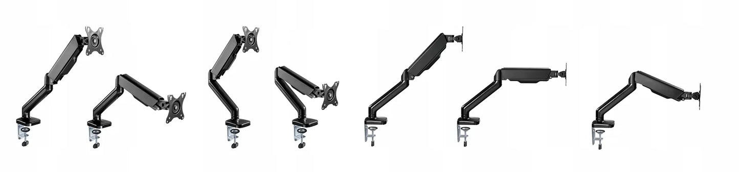 Spacetronik dujinis monitoriaus laikiklis stalui 17–32" VESA 75/100 iki 9 kg