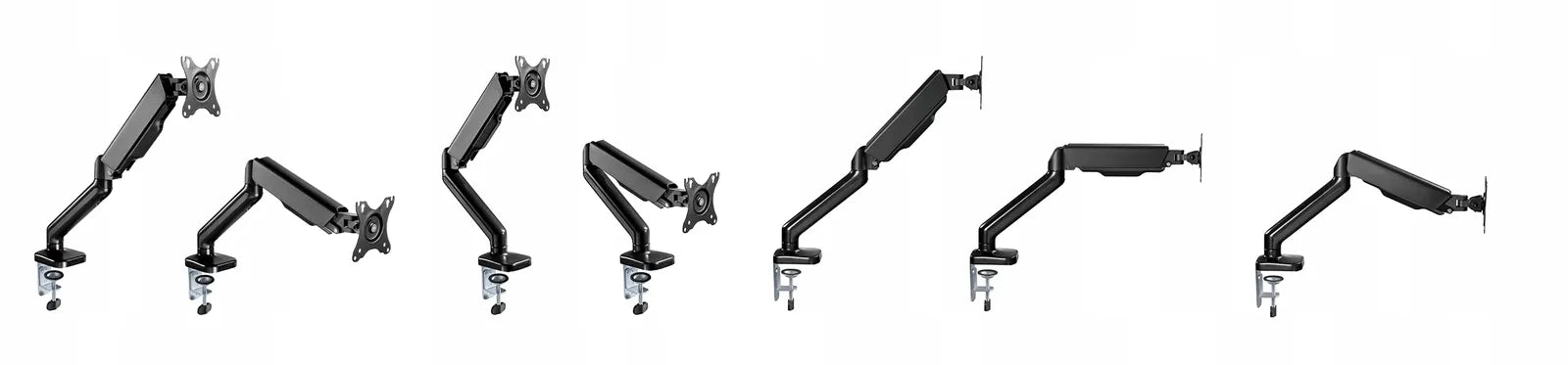 Spacetronik dujinis monitoriaus laikiklis stalui 17–32" VESA 75/100 iki 9 kg