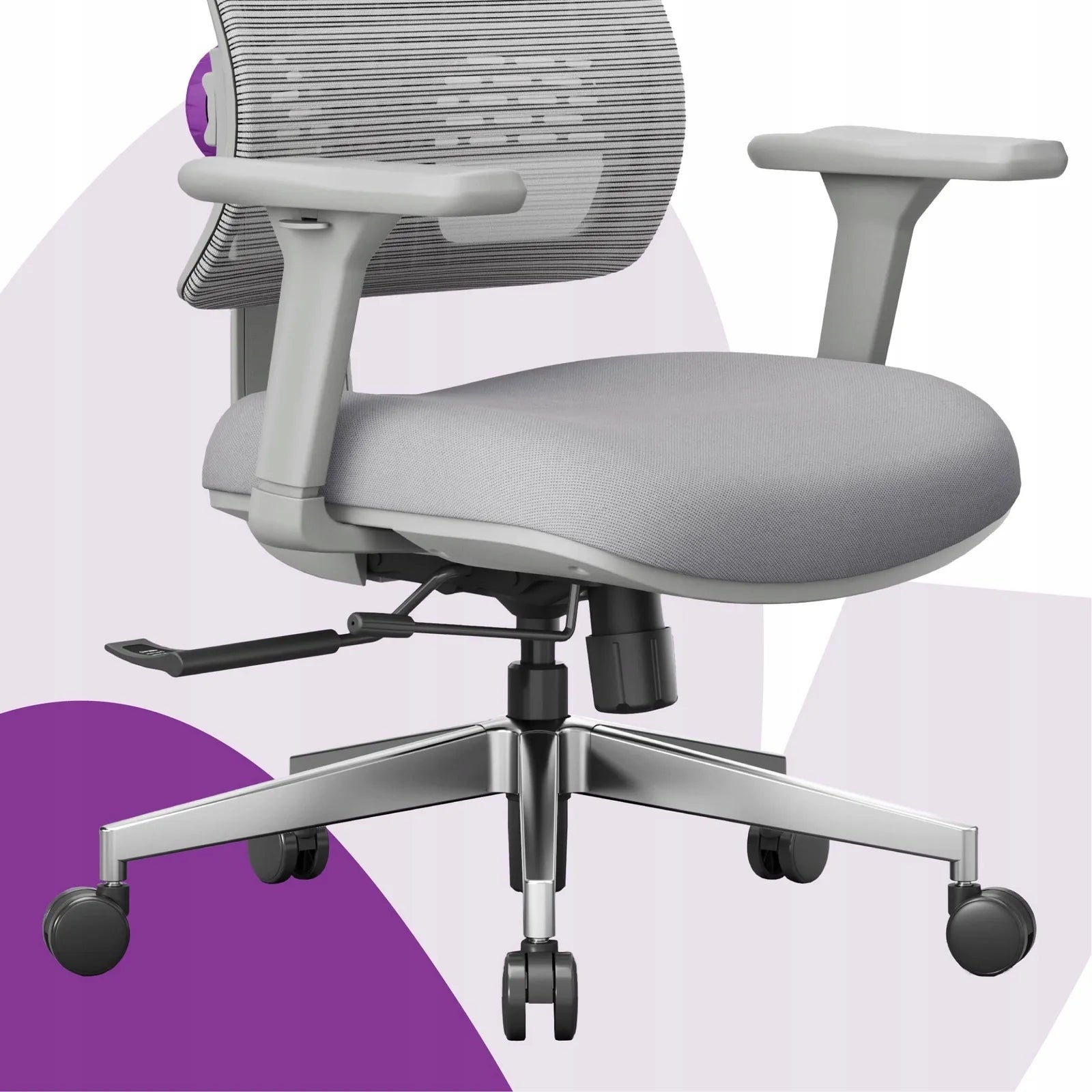 Spacetronik ergonominė biuro kėdė su tinkleliu, pilka