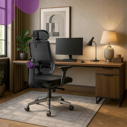 Spacetronik ergonominė biuro kėdė su tinkleliu, pilka