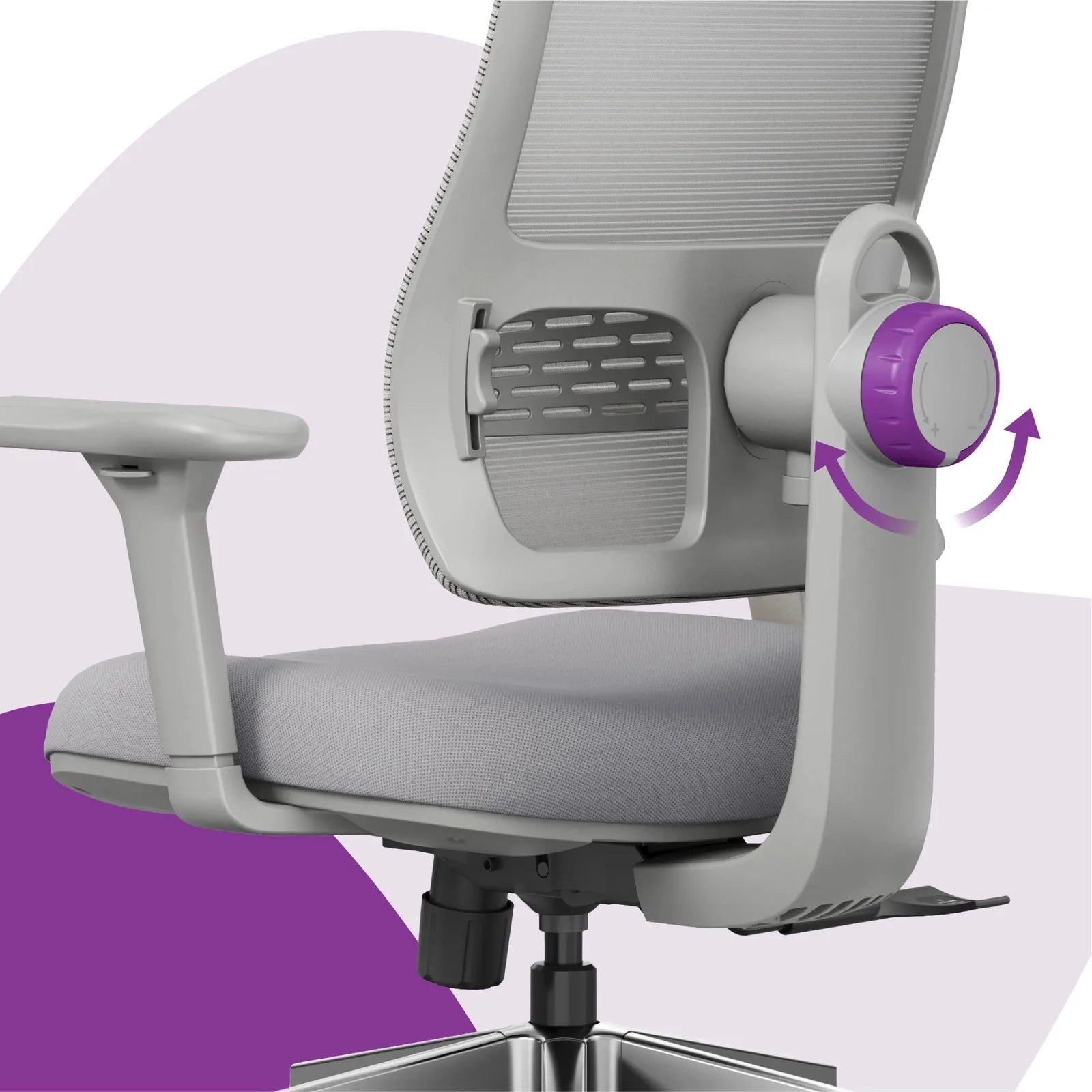 Spacetronik ergonominė biuro kėdė su tinkleliu, pilka
