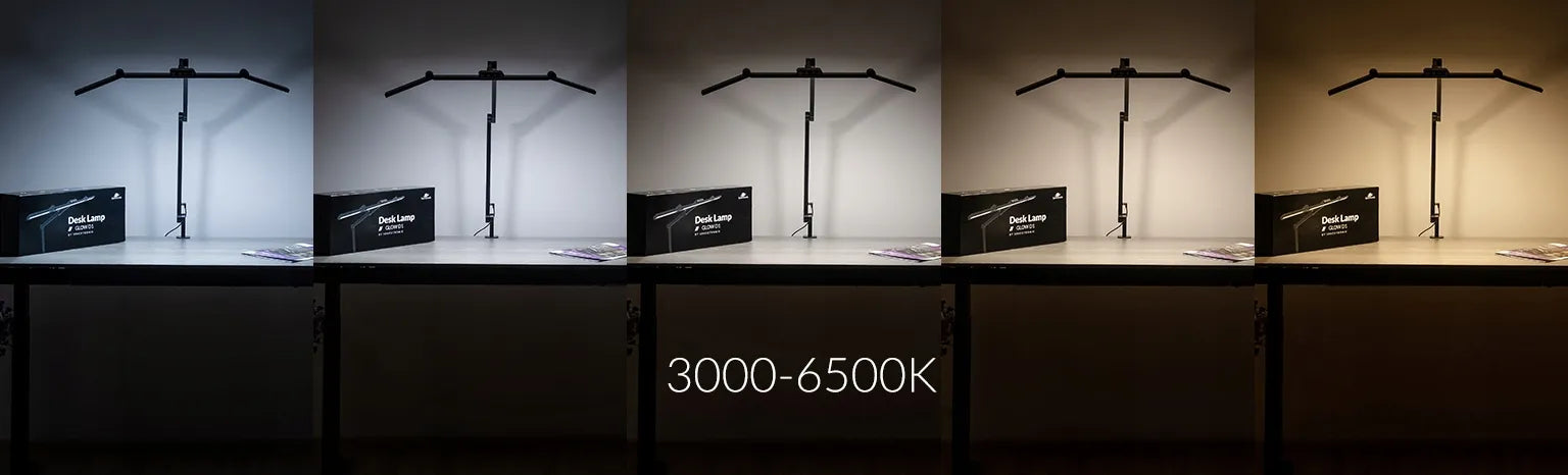 Spacetronik Glow D1 LED stalinė braižymo lempa su spalvinės temperatūros reguliavimu