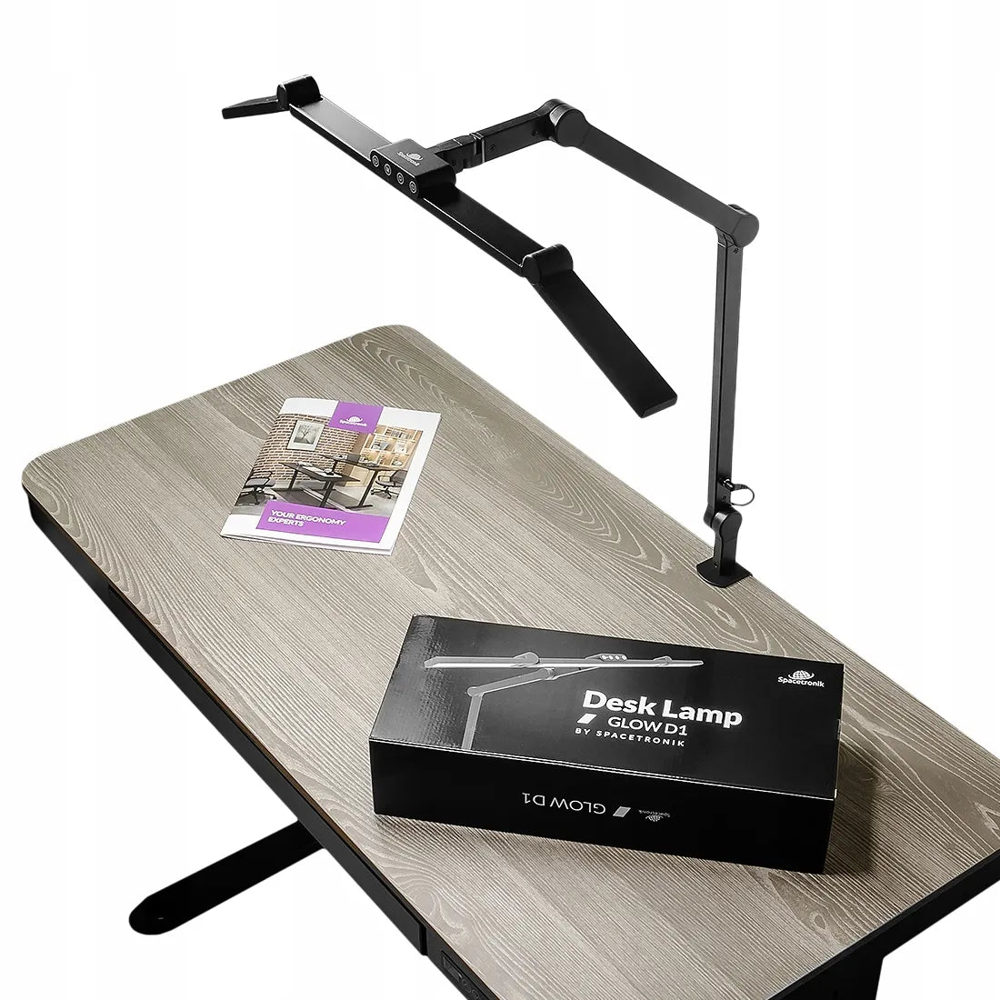 Spacetronik Glow D1 LED stalinė braižymo lempa su spalvinės temperatūros reguliavimu