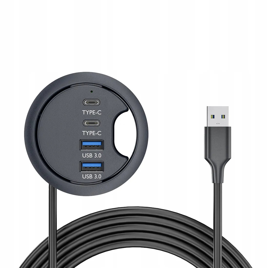 Spacetronik stalinis USB šakotuvas, 2x USB-A ir 2x USB-C