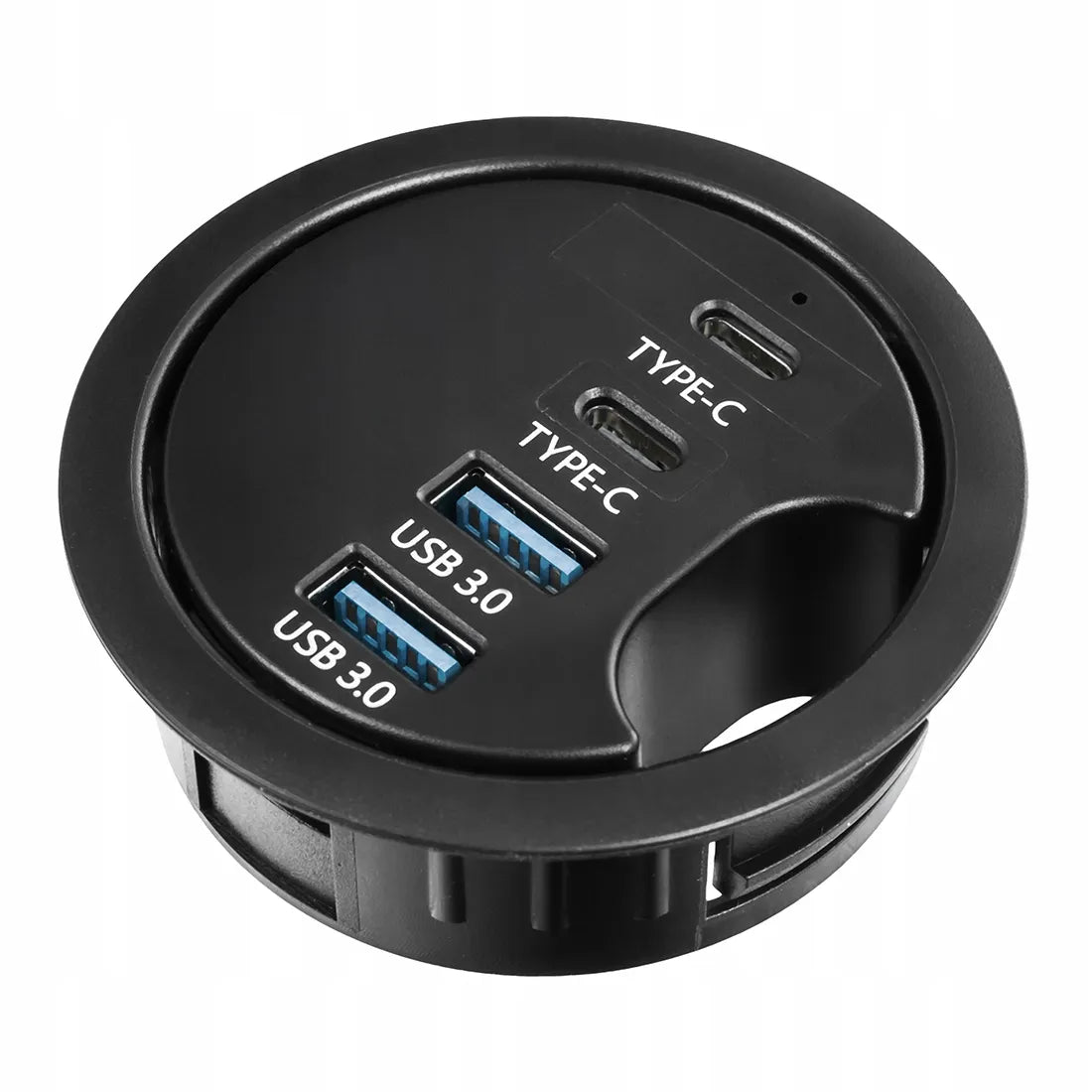 Spacetronik stalinis USB šakotuvas, 2x USB-A ir 2x USB-C