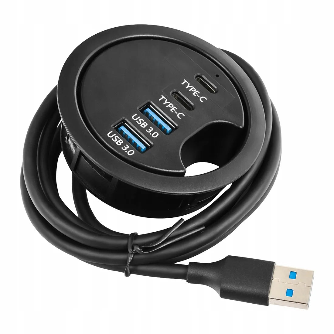 Spacetronik stalinis USB šakotuvas, 2x USB-A ir 2x USB-C
