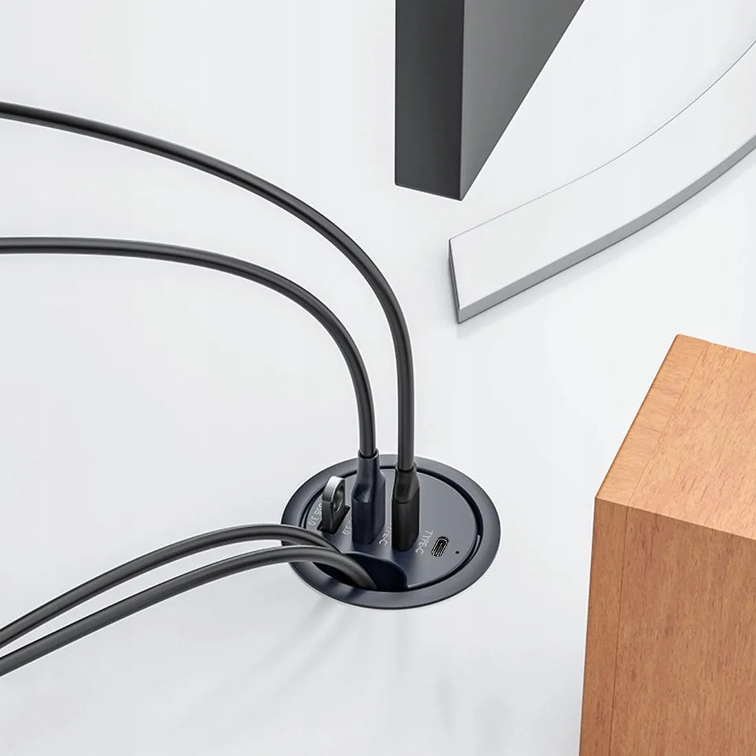 Spacetronik stalinis USB šakotuvas, 2x USB-A ir 2x USB-C