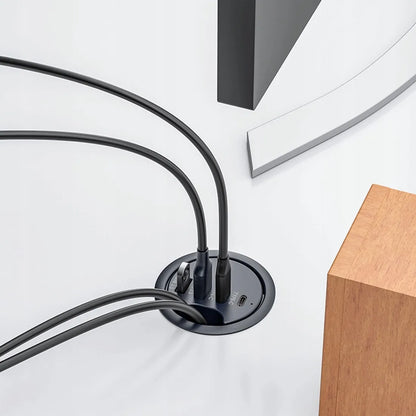 Spacetronik stalinis USB šakotuvas, 2x USB-A ir 2x USB-C