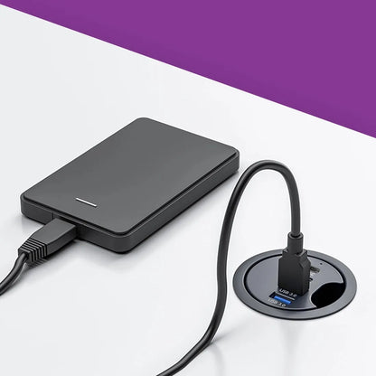 Spacetronik stalinis USB šakotuvas, 2x USB-A ir 2x USB-C