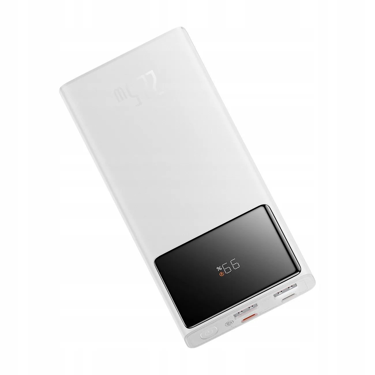 Spartusis „Baseus“ išorinis akumuliatorius 10000 mAh 22,5 W USB-C USB-A PD su ekranu ir laidu