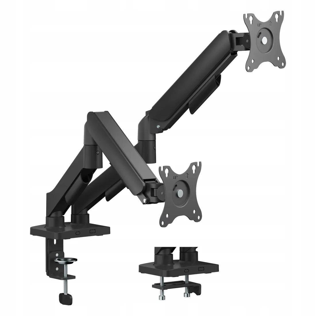 Spyruoklinis stalinis laikiklis 2 monitoriams Spacetronik 18 kg 17-32 VESA
