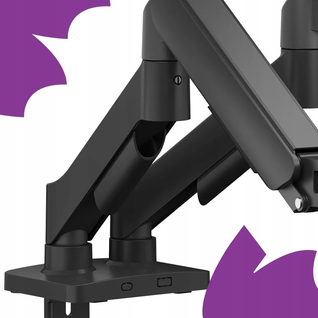Spyruoklinis stalinis laikiklis 2 monitoriams Spacetronik 18 kg 17-32 VESA