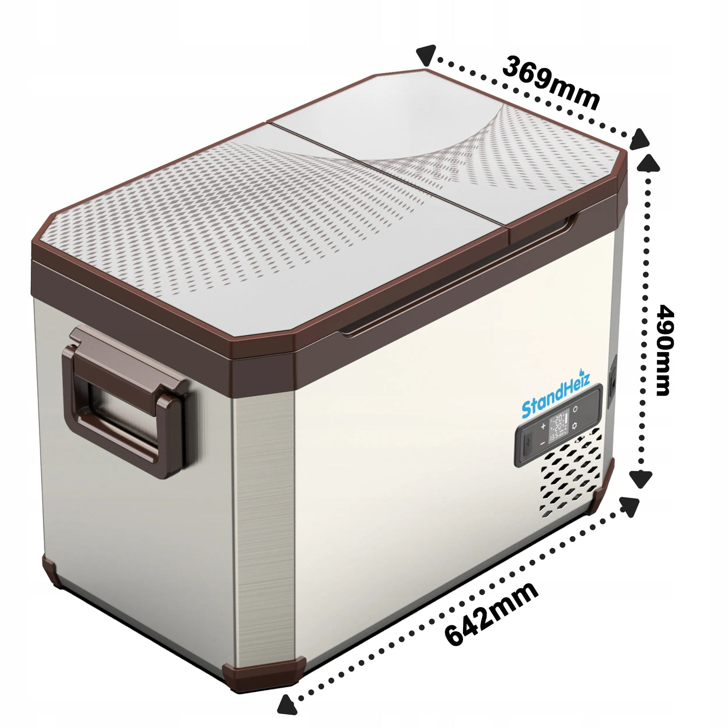 StandHeiz kompresorinis kelioninis šaldytuvas, dvi kameros, 40 l, 12V/24V/230V