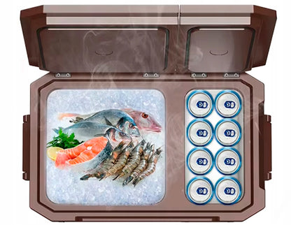 StandHeiz kompresorinis kelioninis šaldytuvas, dvi kameros, 40 l, 12V/24V/230V