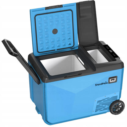 StandHeiz kompresorinis nešiojamas šaldytuvas 31,5 l 12V 24V 230V su šaldymo funkcija iki -20°C ir Bluetooth