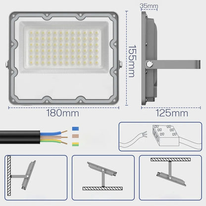 Statyvinis LED prožektorius Smartled 100W 18000lm su stovu