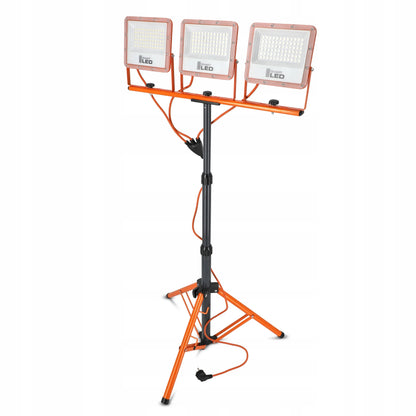 Statyvinis LED prožektorius Smartled 3x 50W 16500lm, darbinis šviestuvas IP65