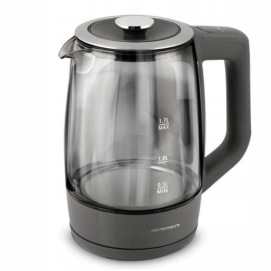 Stiklinis elektrinis virdulys Berdsen BD-711, 1,7 l