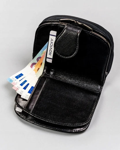 Stilinga maža moteriška Lorenti odinė piniginė su RFID