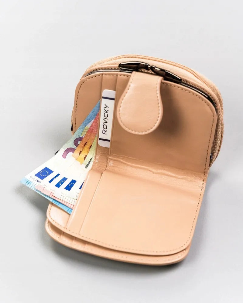 Stilinga maža moteriška Lorenti RFID odinė piniginė