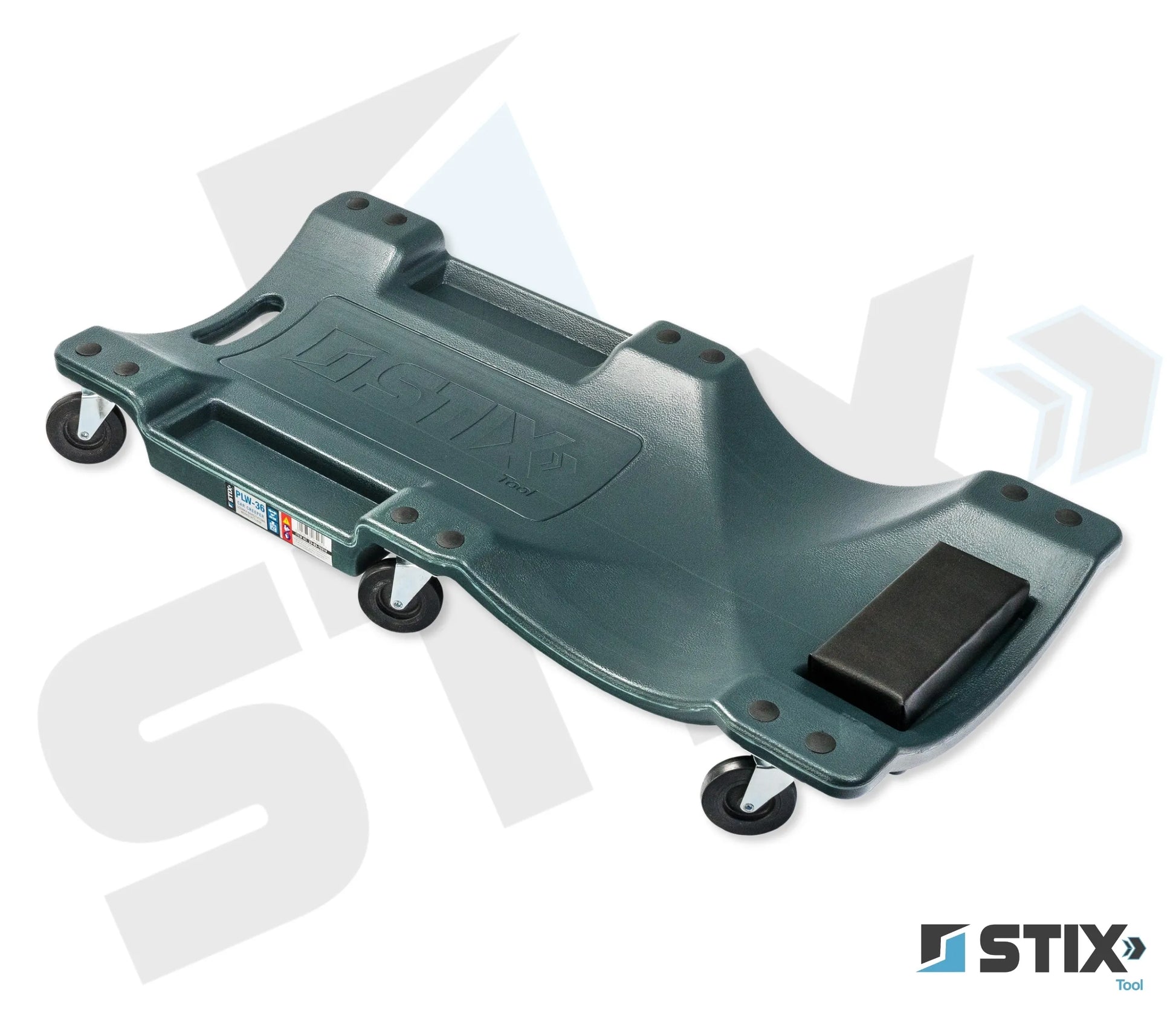 Stix dirbtuvės gultas 150 kg, 6 gumuoti ratukai su guoliais, automobiliams, 910 mm