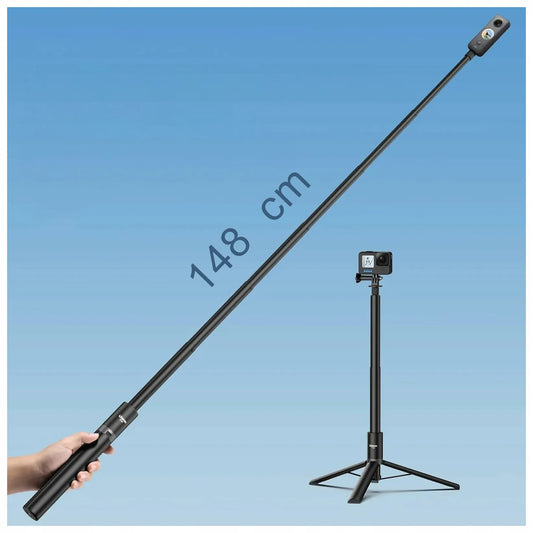 Stovas / asmenukių lazda 2-in-1 ULANZI TT52 150cm sportinėms kameroms, pvz., GoPro